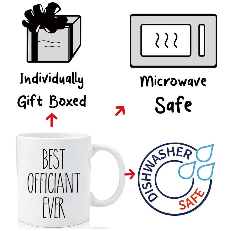 Dnuiyses Wedding Officiant Mug, Funny Wedding Registry Mugs, Best Officiants Ever Gift from Couple, Bride Groom Thank You Mug Gifts for Wedding Day, Bridesmaid Gifts, Just Married Gift for Newlywed - Image 5
