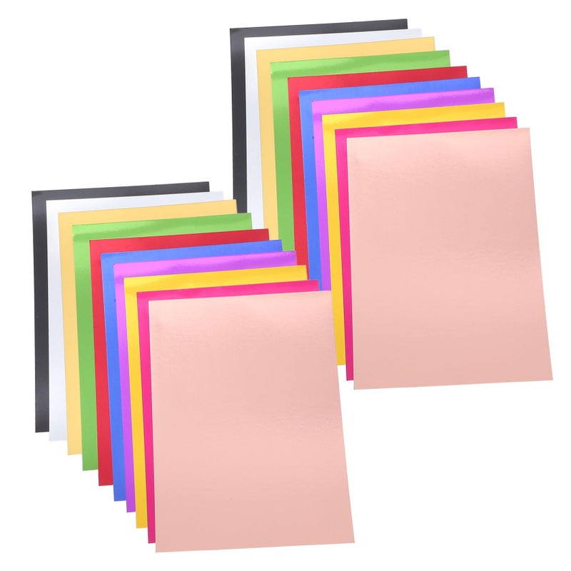 Metallic Mirror Cardstock 20 Sheets Thick Foil Paper for DIY Crafts - Image 2