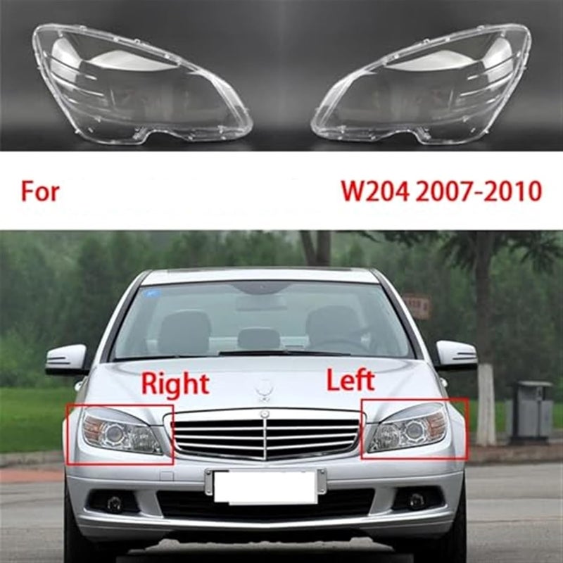 Wivplex Car Front Headlight Cover for Mercedes C-Class W204 - Image 4