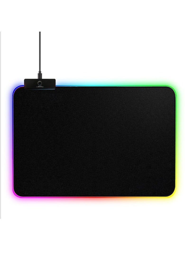 General RGB Light Mouse Pad, LED Light Color Computer Thickened Non-Slip Mouse Pad  - Image 1