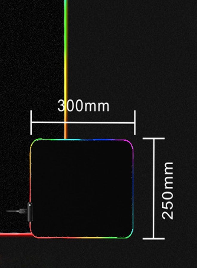 General RGB Light Mouse Pad, LED Light Color Computer Thickened Non-Slip Mouse Pad  - Image 4