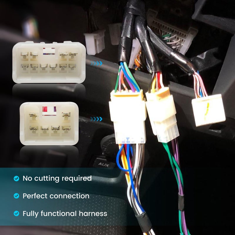 NuIth Car Radio Wiring Harness W/Butt Compatible with 92-17 Toyota RAV4 Sienna Tacoma Camry /09-18 Subaru Forester Impreza Outback Stereo Wire Connectors Adapter for Aftermarket Radio Mounting - Image 4