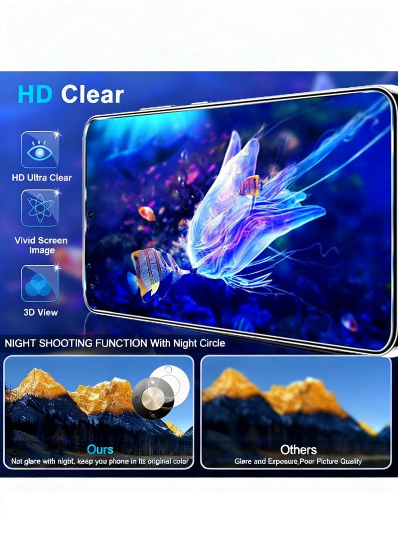 X-level For Honor X9d Case Cover, 4-In-1Protector Including Tempered Glass Screen Protector, Camera Lens Film, Clear Case, Anti-Fingerprint,Anti-Scratch,Easy Installation (2+1+1PACK) - Image 2