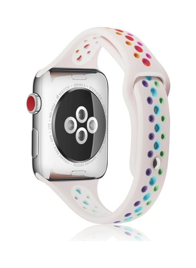 NIBEMINENT Replacement Strap For Apple Watch Series 6/SE/5/4 40mm And 3/2/1 38mm Pink - Image 1