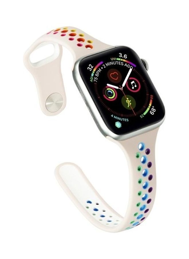 NIBEMINENT Replacement Strap For Apple Watch Series 6/SE/5/4 40mm And 3/2/1 38mm Pink - Image 3