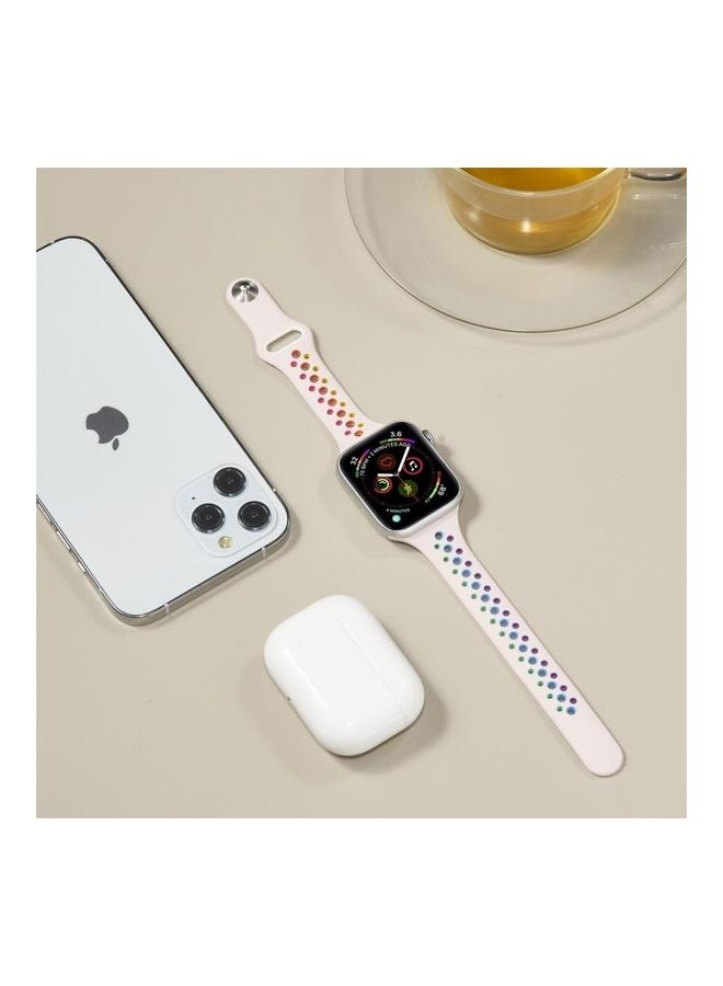 NIBEMINENT Replacement Strap For Apple Watch Series 6/SE/5/4 40mm And 3/2/1 38mm Pink - Image 4