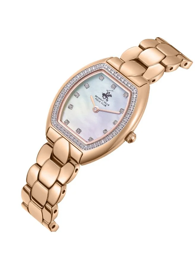 BEVERLY HILLS POLO CLUB BEVERLY HILLS POLO CLUB BP3642C.420 Women's Analog Display Watch & Metal Strap Rose Gold