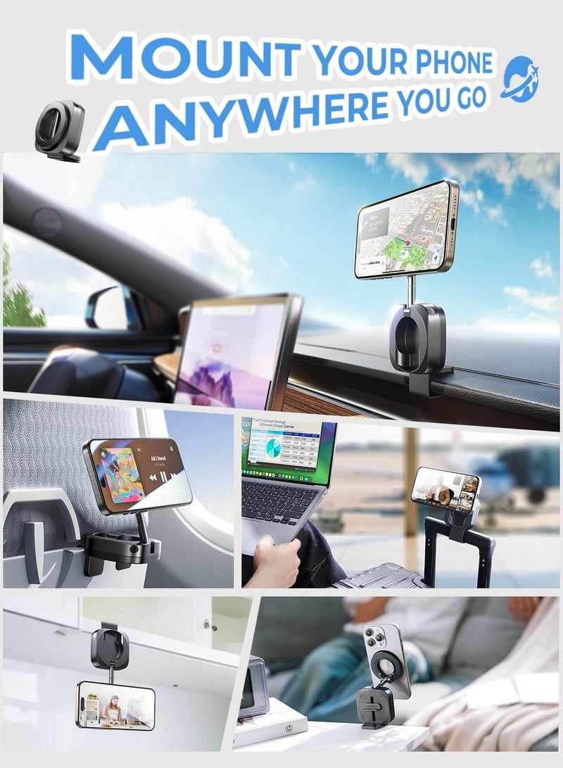 general Travel Essentials for MagSafe Car Mount Airplane Phone Holder, Handsfree Airplane Essentials Plane Phone Holder Flight Cell Phone Holder Travel Accessories Must Haves Flying fits iPhone 15 Pro - Image 4