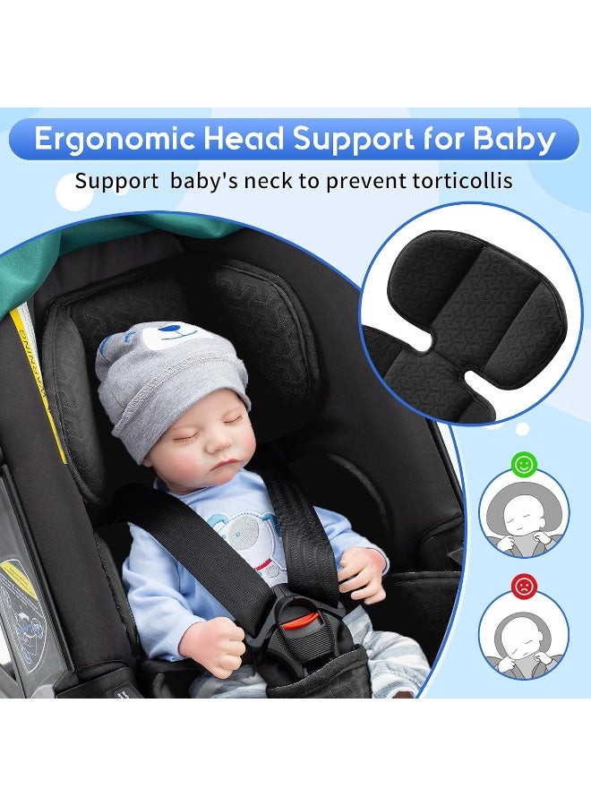 THE KENKYO Infant Insert for Doona, Thickened Baby Car Seat Head  Body Support - Image 3