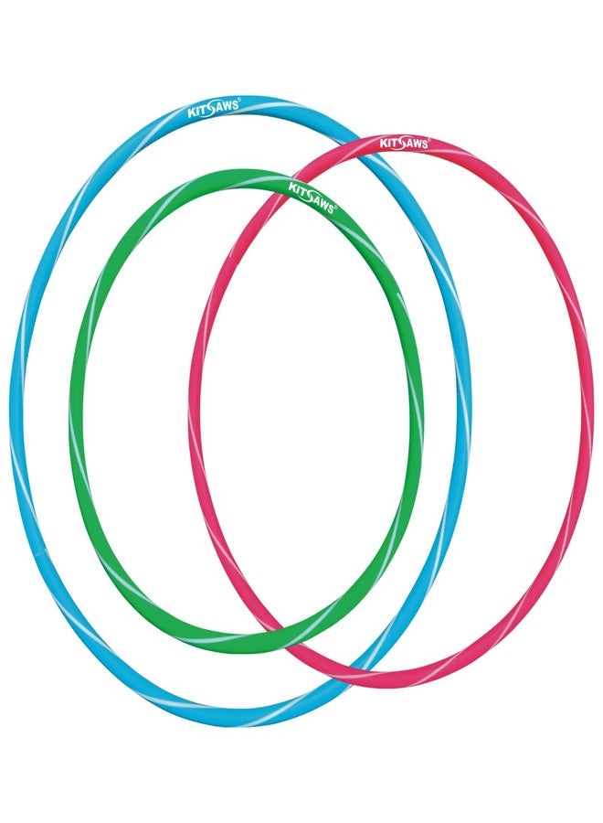 Kitsaws Sports Hulla Hoop Sniper Double Colour Fun & Fitness with Ring for Kids and Adults Exercise - Stay Active with This Premium Toy Hoop Set! Non-Detachable (Double Color) (18" Inch)-BIS Approved - Image 2
