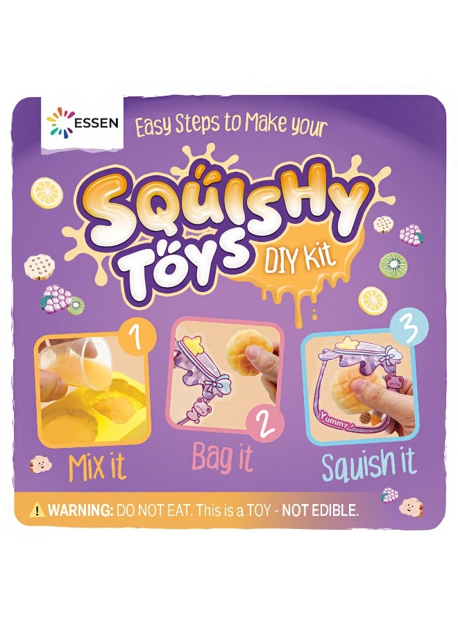 ESSEN Taba Squishy Toys DIY Kit for Kids Make Your Own Squishy Toys Craft Set with 8 Molds, Stress Anxiety Relief Sensory Fidget Toys, Creative Fun Arts & Crafts Kit for Boys & Girls Ages 6–12, Birthday Gift for Kids 6 7 8 9 10 11 12 Years Old - Image 4