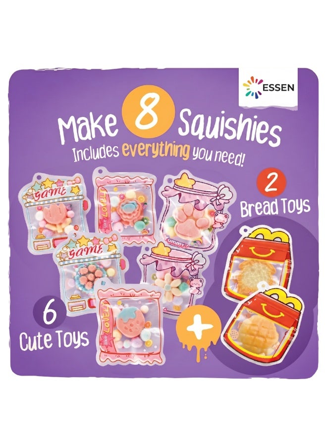 ESSEN Taba Squishy Toys DIY Kit for Kids Make Your Own Squishy Toys Craft Set with 8 Molds, Stress Anxiety Relief Sensory Fidget Toys, Creative Fun Arts & Crafts Kit for Boys & Girls Ages 6–12, Birthday Gift for Kids 6 7 8 9 10 11 12 Years Old - Image 5