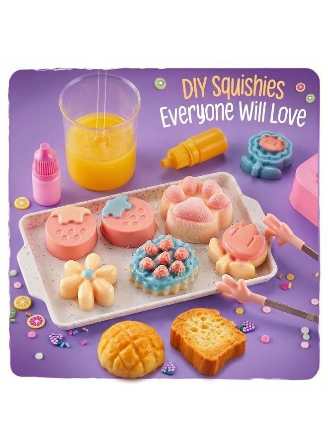 ESSEN Taba Squishy Toys DIY Kit for Kids Make Your Own Squishy Toys Craft Set with 8 Molds, Stress Anxiety Relief Sensory Fidget Toys, Creative Fun Arts & Crafts Kit for Boys & Girls Ages 6–12, Birthday Gift for Kids 6 7 8 9 10 11 12 Years Old - Image 3
