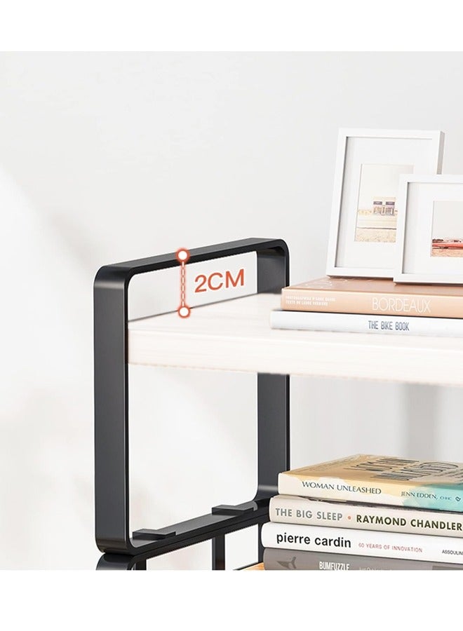 C&C Home 1-Piece Multipurpose Desktop Bookshelf Bookend Magazines Storage Rack Metal Bookcase Desk File Organizer Holder Display Stand for Office Home Supplies 30x20x18 cm - Image 4