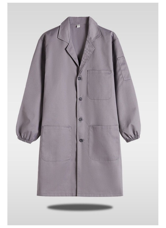 KUYING Big Coat Work Clothes Long Laboratory Protective Clothing Carrying Long Sleeved Jacket  - Image 1