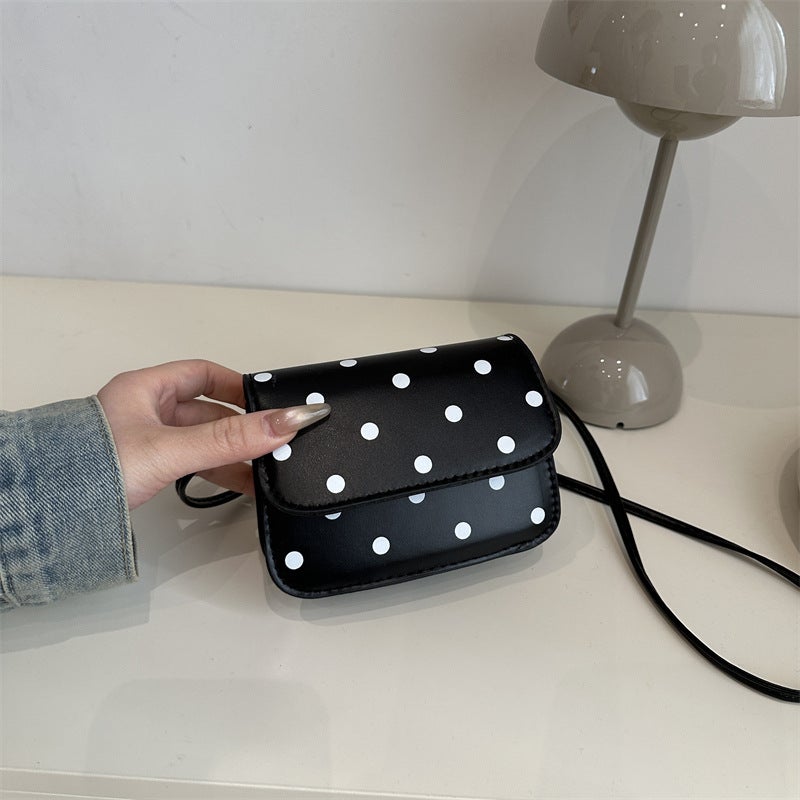 Mini Elegant Shoulder Bag Exquisite Beautiful Casual Wave Dot Printing Popular Fashion Trendy Crossbody Bag Small Square Bag For Women - Image 2