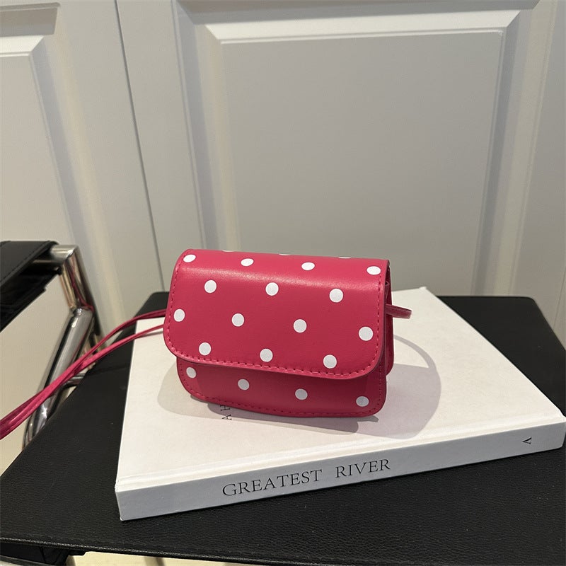 Mini Elegant Shoulder Bag Exquisite Beautiful Casual Wave Dot Printing Popular Fashion Trendy Crossbody Bag Small Square Bag For Women - Image 1