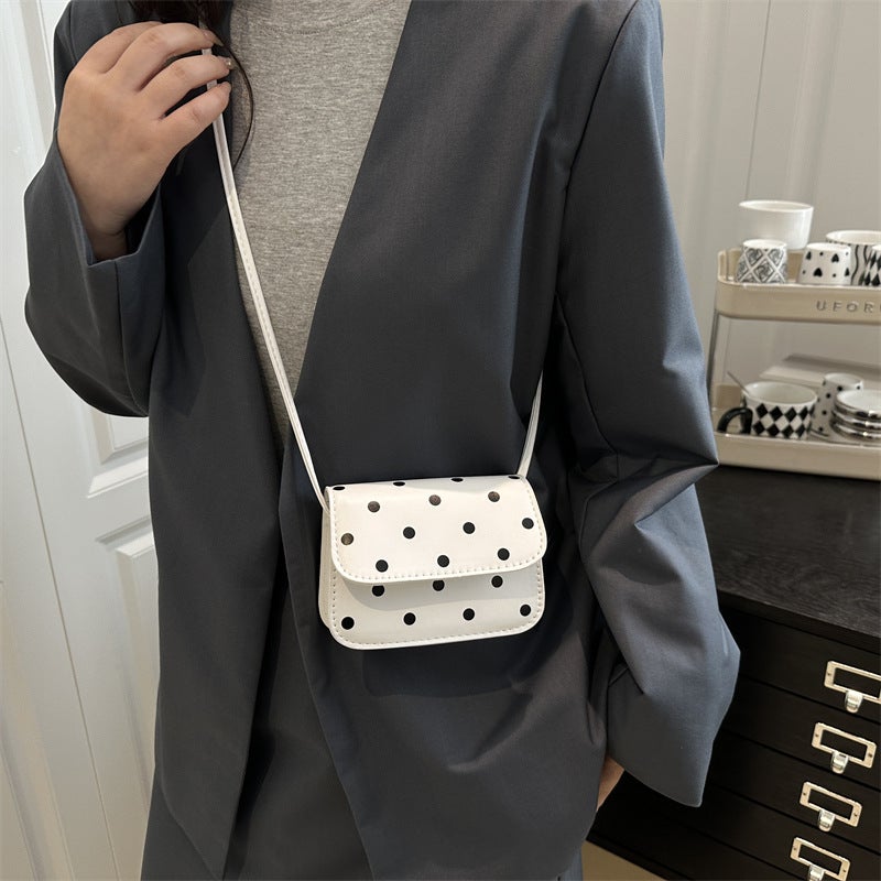 Mini Elegant Shoulder Bag Exquisite Beautiful Casual Wave Dot Printing Popular Fashion Trendy Crossbody Bag Small Square Bag For Women - Image 4