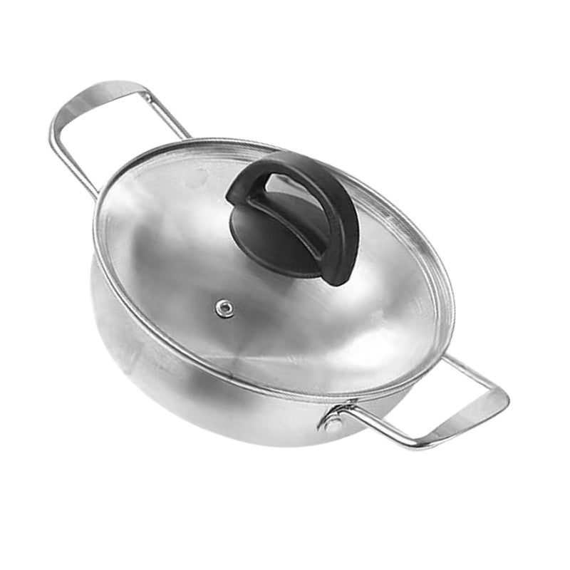 Stainless Steel Saucepan With Lid Korean Style Noodles Pot Dual Handles Ramen Noodle Pot - Image 2