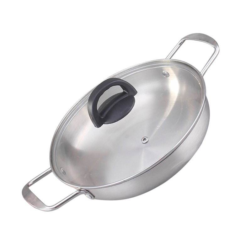 Stainless Steel Saucepan With Lid Korean Style Noodles Pot Dual Handles Ramen Noodle Pot - Image 1