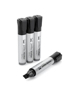 - Jumbo Permanent Markers, 4 Pack, Chisel Tip, Black Markers Permanent, Permanent Markers Black Markers, Thick Permanent Marker, Thick Markers, Jumbo Markers, Large Markers, Wide Tip Markers