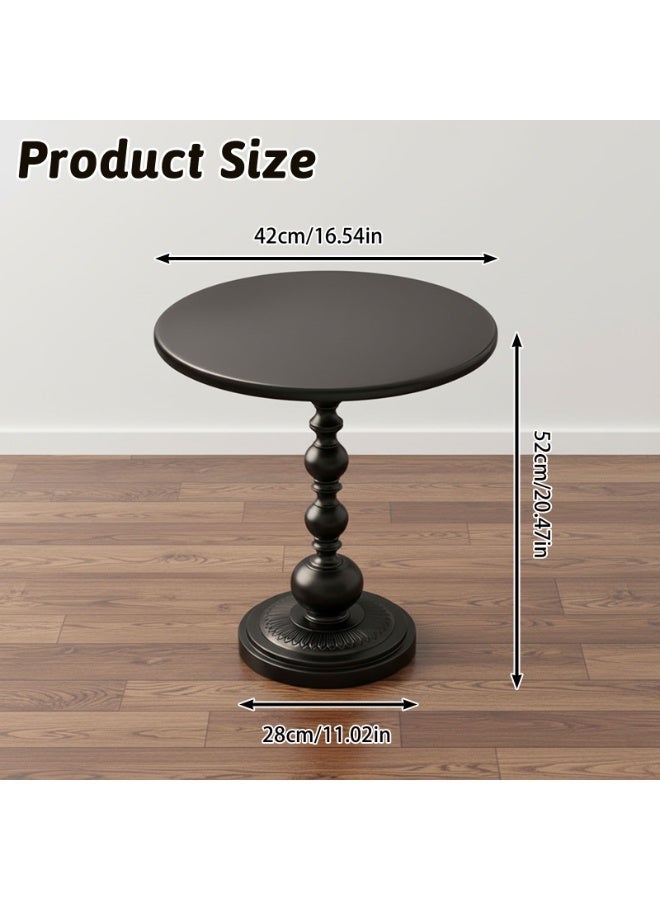 Sinyin Round Metal Side Table, Accent Table for Living Room, Bedroom & Office - Image 4