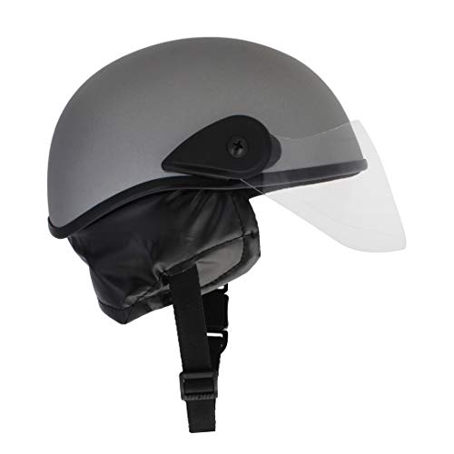 Sage Square Multipurpose Half Helmet for Men and Women (Large, Silver Matte) - Image 2