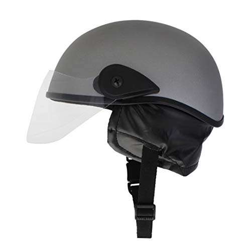 Sage Square Multipurpose Half Helmet for Men and Women (Large, Silver Matte) - Image 4
