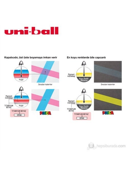 Uniball - Uni Posca Coloring Marker 1M in 1 (PC-1M) - Image 1
