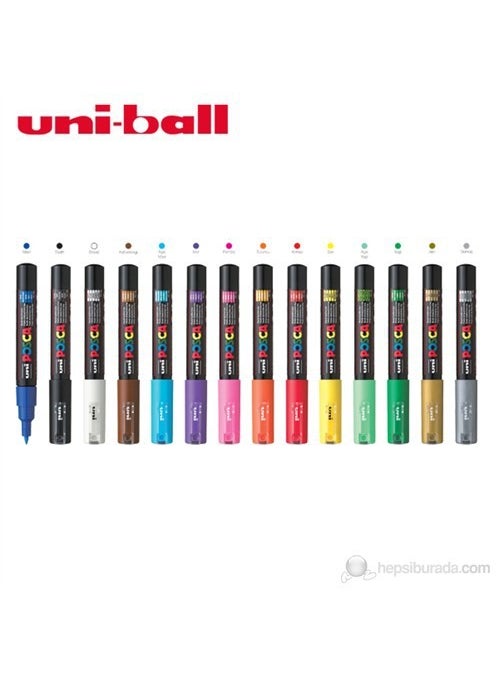 Uniball - Uni Posca Coloring Marker 1M in 1 (PC-1M) - Image 1