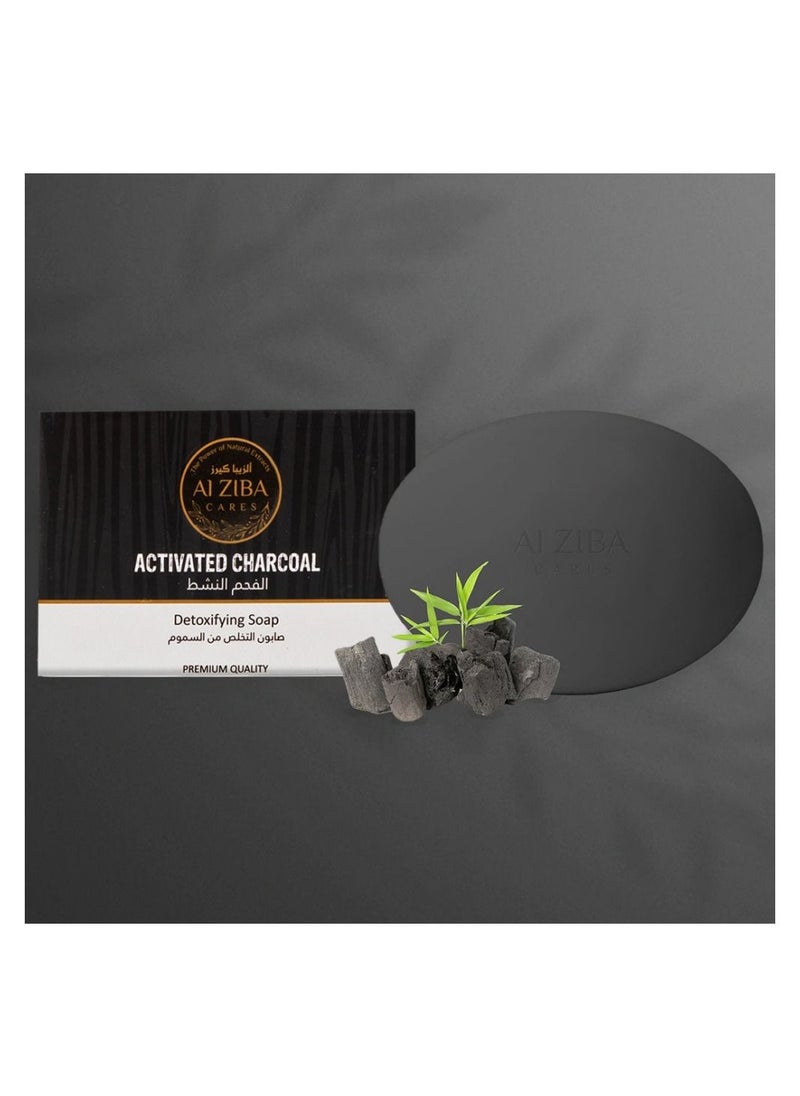 Activated charcoal soap to clean pores and detoxify - 100 g