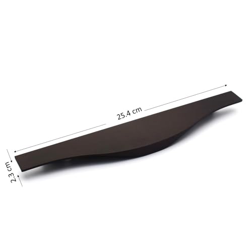 RAB Handle Aluminium Kitchen And Office Drawer/Cabinet/Door/Wardrobe (Code:- Hand F 125 Black, 10, Black, Pull Handle) - Image 2