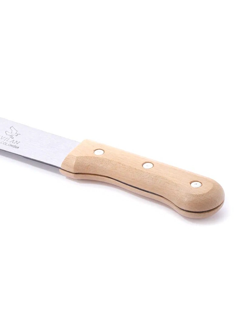 السيف  سكين الجزار جافيلان ساطور بمقبض خشبي مقاس 12 بوصة - Image 2