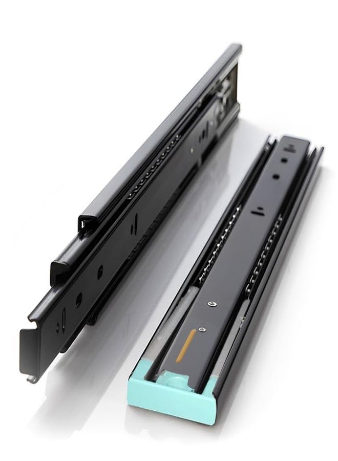 GALLY 16 Inch Push to Open Drawer Channel Slides | Heavy Duty Ball Bearing Runners with Full Extension up to 30.9 Inch | 100 kg Load | Kitchen & Cabinet Hardware (1 Pair) - Image 4