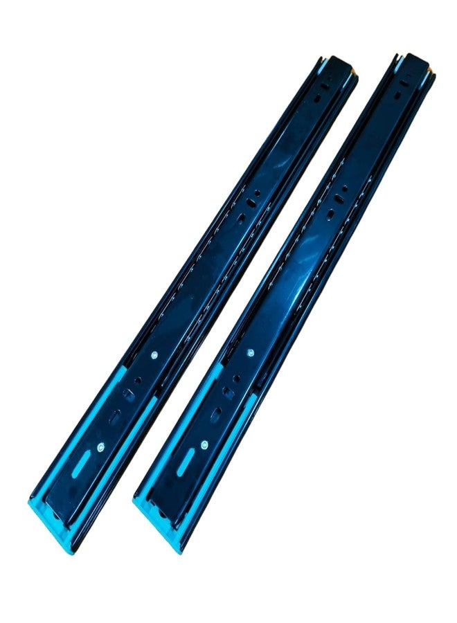GALLY 16 Inch Push to Open Drawer Channel Slides | Heavy Duty Ball Bearing Runners with Full Extension up to 30.9 Inch | 100 kg Load | Kitchen & Cabinet Hardware (1 Pair) - Image 1