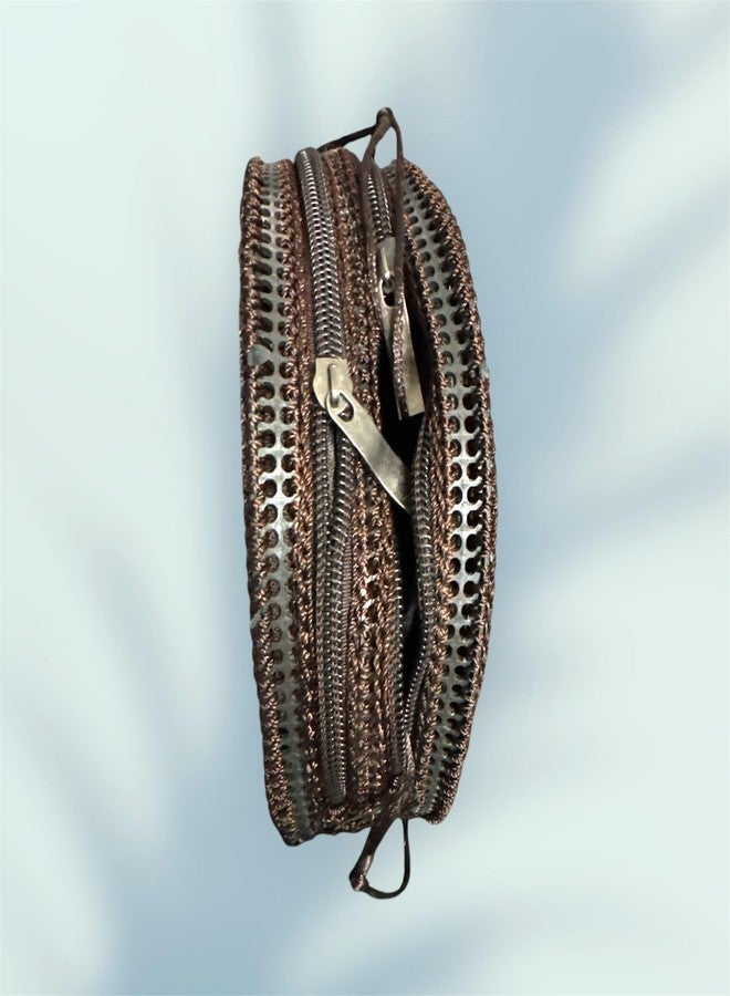 CROWNNIMREET Coconut Shell Beaded Sling Crossbody Long Strap Purse Bag For Beach Bags | Cross Body Long Strap Purse | Handmade Natural Style| Hanging Purse Sling Bag (Designer3) - Image 5