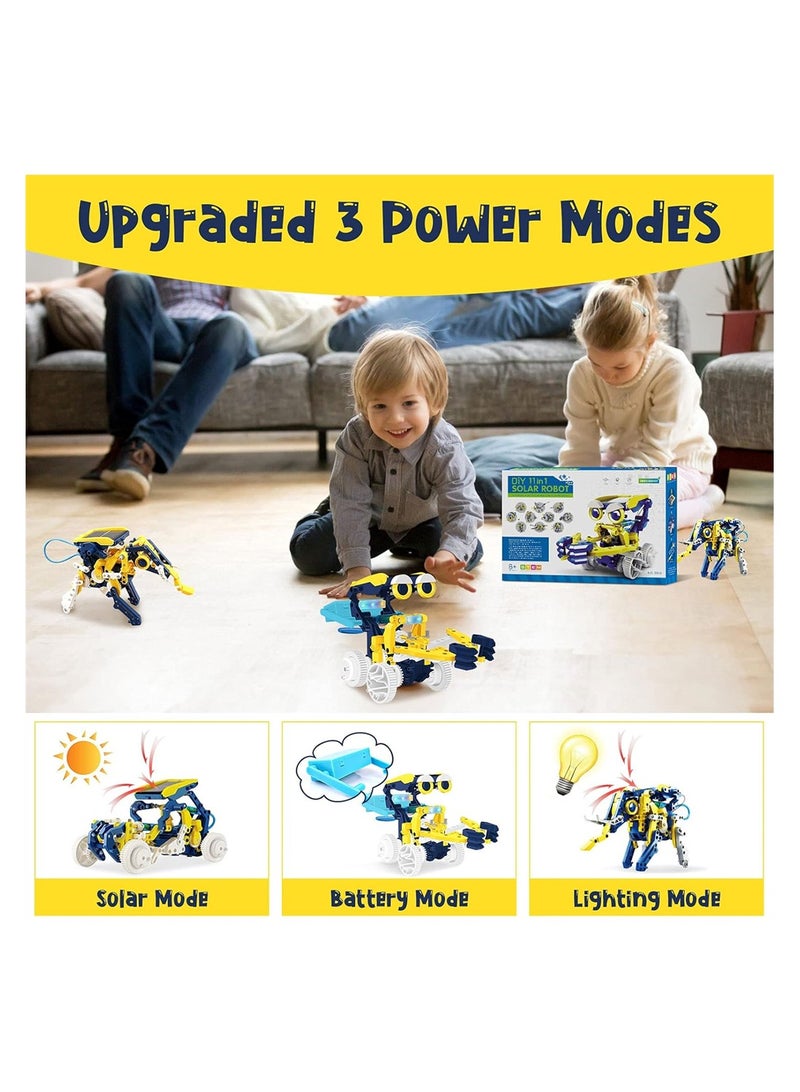 KASTWAVE STEM Projects for Kids Ages 8-12 Solor Robot Kits with Unique LED Light Educational Building Toys Science Experiment Kit Gift for Boys 8-12 Years Old - Image 3