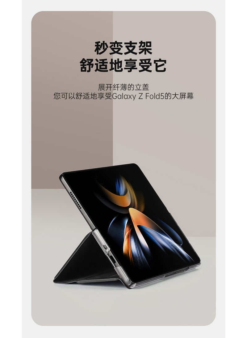 general Series Case Designed for Samsung Galaxy Z Fold 6, Leather Protective Shell Cover, Sleek & Slim, Hinge Protection - Image 2