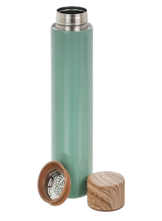 Akher el Ankoud Thermal mug with wood cover  - Image 2