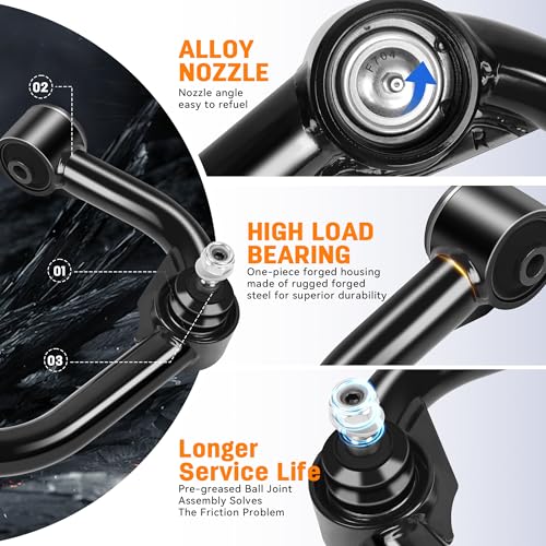 Richeer 2-4" Front Upper Control Arms For 2004-2024 F150 with Ball Joint, 2PCS Adaption 2-4" Lift Suspension Kit Adjustable Control Arm, Replacement OEM Factory Suspension Arms - Image 5