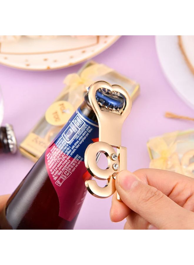 فتاحة زجاجات النبيذ بتصميم قلب من الحديد الزهر ستايل 1 هدية ذكرى الزفاف - Image 4