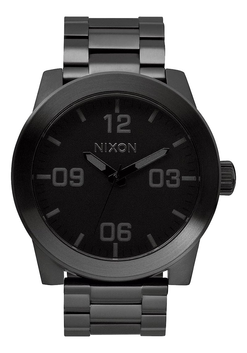 NIXON Corporal SS A346. 100m Water Resistant XL Men’s Watch (48mm Watch Face. 24mm Stainless Steel Band) - Image 1