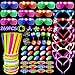 MIBOTE 269Pcs Led Light Up Toys Party Favors Glow in the Dark Party Supplies for KidAdults with Light Up GlassesHeadbandRingsBracelets100 Glow Sticks Bulk Party Pack DIY Glow Neon Party Supplies - Image 3