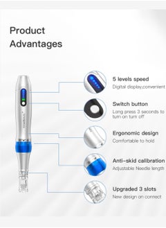 KinseiBeauty Professional Microneedling Pen, Ultima 2*12 Pin, 2*24 Pin, 2*36 Pin, A6 PRO Derma Pen  - Image 2