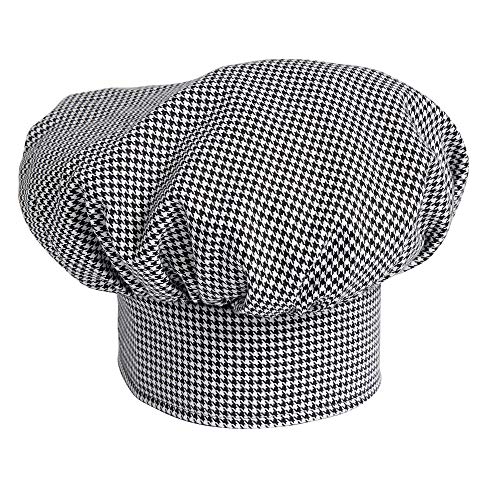 Uncommon Threads mens Twill Chefs Hat, Houndstooth, One Size US - Image 1