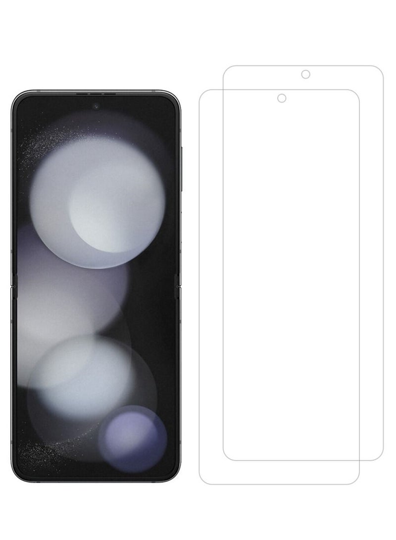 CATANES 2 Pack For Samsung Galaxy Z Flip 5 Screen Protcetor Scratch and Shatter Resistant Anti Bubble Glass - Image 3