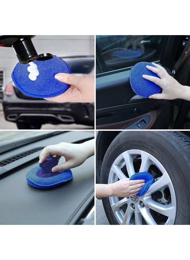 Michelin MC3510 3 Pieces 130MM Velcro Microfiber Car Wash, Polishing and Polishing Sponge  - Image 5