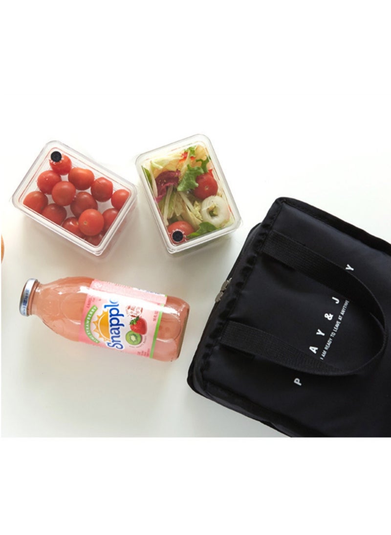 Arabest - Insulated Lunch Bag - Large Capacity - Oxford Cloth Organizer - Leakproof Cooler Bag - Reusable Thermal Bag for Student, Men, Women, Outdoor, Office, Picnic - Image 1