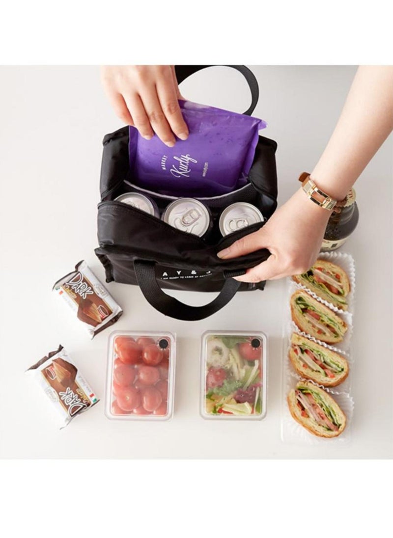 Arabest - Insulated Lunch Bag - Large Capacity - Oxford Cloth Organizer - Leakproof Cooler Bag - Reusable Thermal Bag for Student, Men, Women, Outdoor, Office, Picnic - Image 1