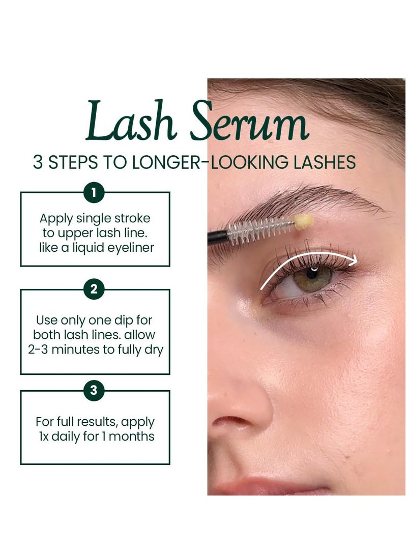 ViveLab Biotin Lash Serum - Eyelash and Eyebrow Growth Serum for Thicker, Fuller Lashes and Brows, Korean Dermatologist-Developed, 0.35oz - Image 3